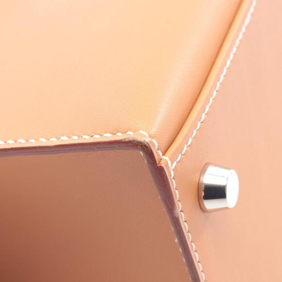 Hermes Hermès Kelly 28 handbag, Vau Chamonix leather, brown, for women - Picture 9 of 12